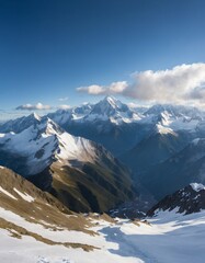 Fototapeta premium Majestic Mountain Range Background