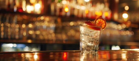 Drink Glass In The Bar