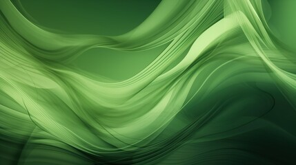 Obraz premium This is an Abstract Green Waves Background that is visually stunning and peaceful in nature
