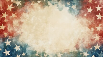 A textured background featuring red and blue hues with white stars, perfect for patriotic designs or celebrations