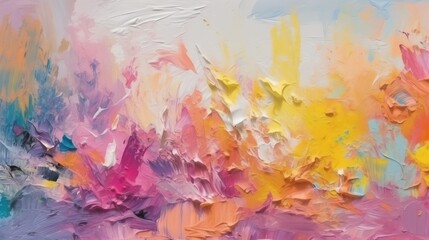 A Stunning and Vibrant Abstract Landscape Displaying a Rich Array of Bold Colors