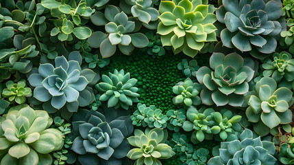 Minimalistic Succulent and Exotic Plant Botanical Wallpaper