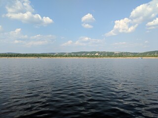 clouds over the river