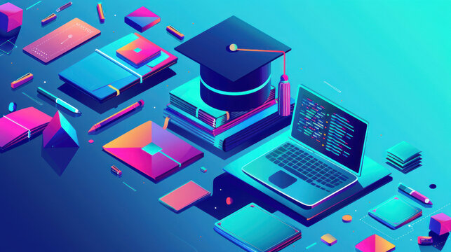 A comparison of branding strategies in the education sector, from traditional universities to e-learning platforms, highlighting innovation.