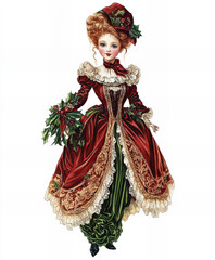 Obraz premium Watercolor Christmas Illustration: Toys and Gifts for Christmas, A charming watercolor illustration featuring a variety of Christmas toys and beautifully wrapped gifts. 