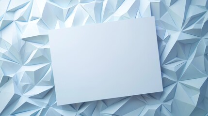 Fototapeta premium Low Poly Creative Blank Sheet Design Template.