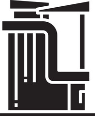 Modern Building Glyph Icon