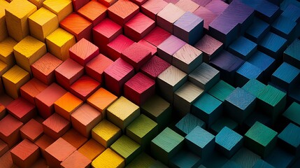 Abstract 3D Cube Art Collection: Geometric Designs, Textures, and Colorful Patterns