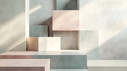 Fototapeta premium Abstract 3D Cube Art Collection: Geometric Designs, Textures, and Colorful Patterns