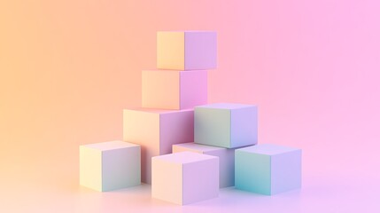 Obraz premium Abstract 3D Cube Art Collection: Geometric Designs, Textures, and Colorful Patterns