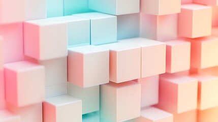 Fototapeta premium Abstract 3D Cube Art Collection: Geometric Designs, Textures, and Colorful Patterns