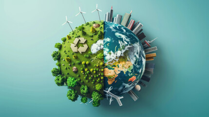 A comparison of resource management in traditional economies versus circular economies, highlighting the benefits of sustainability.