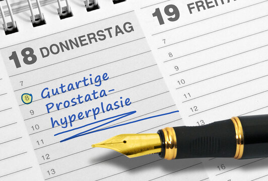Diagnose: Gutartige Prostatahyperplasie, Notiz, Terminkalender