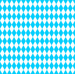 Seamless background of rhombuses. Oktoberfest symbol flag of Bavaria