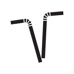 Straw Icon Illustration Design