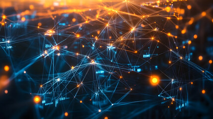 Global business structure of networking. Analysis and data exchange customer connection, HR recruitment and global outsourcing, Customer service, Teamwork, Strategy, Generative Ai