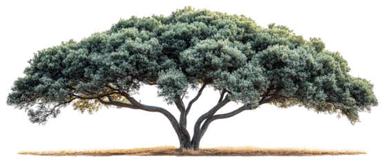 A majestic tree with a wide canopy, providing shade and beauty to any landscape. Ideal for nature-themed designs.