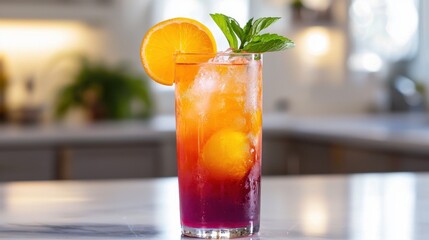 Citrus Cocktail with Orange Slice
