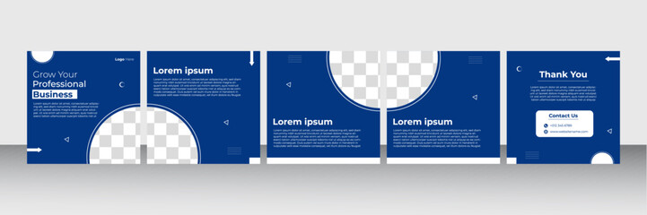 carousel creative template design for instagram posts © Monower