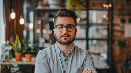 Fototapeta premium A professional building their personal brand from scratch, focusing on creating a consistent online presence across multiple platforms.