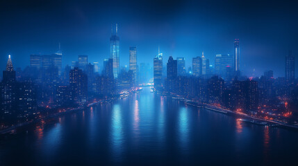Obraz premium La ville cyberpunk