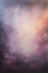 Colourful painted background texture with dusky smoky clouds