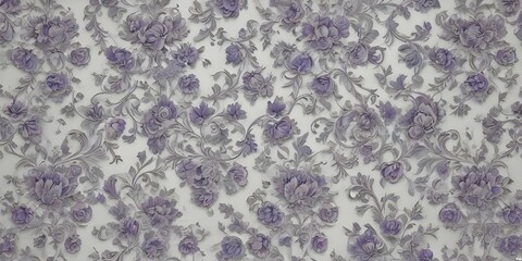 modernist style A detailed and ornate vintage floral pattern