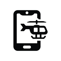 Mobile flight tracking icon