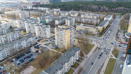 Aerial View of a Modern Urban Landscape
