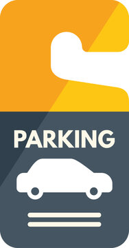 Parking permit sign showing car parking allowed