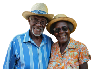 PNG Black elderly couple portrait glasses adult.