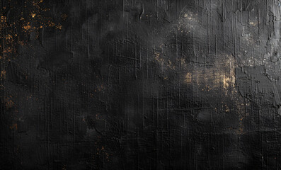 Obraz premium Black textured surface with subtle gold accents, perfect for showcasing food or products with a touch of drama and luxury