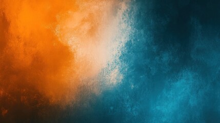 Abstract Orange and Blue Colors