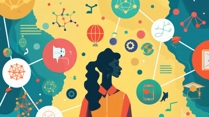 A visual of a personal branding strategy for academics, integrating research publications, speaking engagements, and social media.