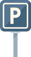 Parking sign indicating parking is allowed in this area