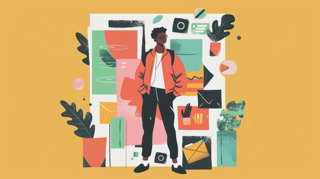 A visual of a personal branding strategy, showcasing the importance of authenticity and consistency in building an online presence.