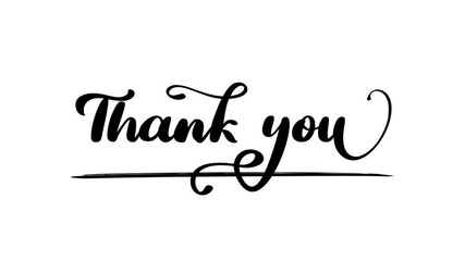 Thank you text animation. Suitable for thank you cards, notes, social media posts, or presentations.