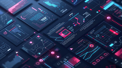 A visual of a tech startup's branding strategy, focusing on sleek design and forward-thinking messaging to attract investors.