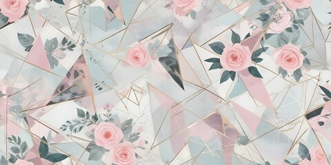 Fototapeta premium digital painting A seamless pattern
