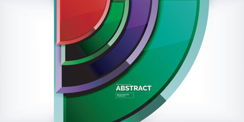 Obraz premium Triangle circles background. Vector Illustration For Wallpaper, Banner, Background, Card, Book Illustration, landing page