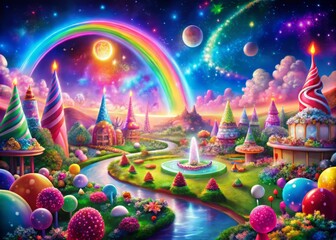 scene with rainbow