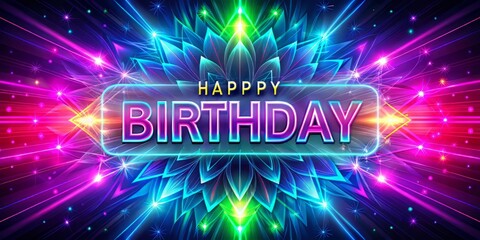 Happy Birthday typography