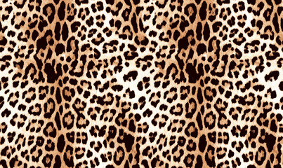 Seamless hand drawn leopard pattern, detail
