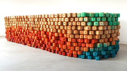 Abstract 3D Cube Art Collection: Geometric Designs, Textures, and Colorful Patterns