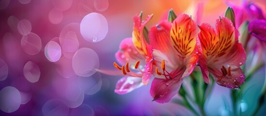 Fototapeta premium Flowers Colorful Bokeh Detail Seed