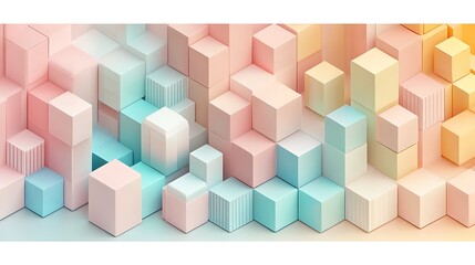 Obraz premium Abstract 3D Cube Art Collection: Geometric Designs, Textures, and Colorful Patterns