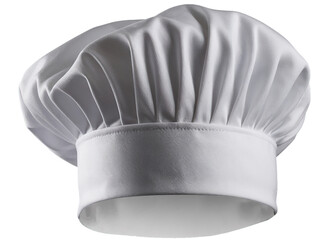 White toque chef hat on transparency background PNG