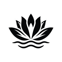 Graceful Bloom Lily Silhouette