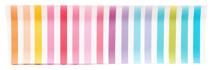 Fototapeta premium PNG Lines colorful adhesive strip white background rectangle striped.