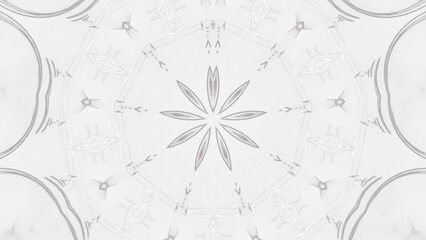 blütenförmige abstrakte Grafik, Sternförmig, Frühlingsdesign, Pastellfarben, Mandala, mittig, symmetrisch, grau